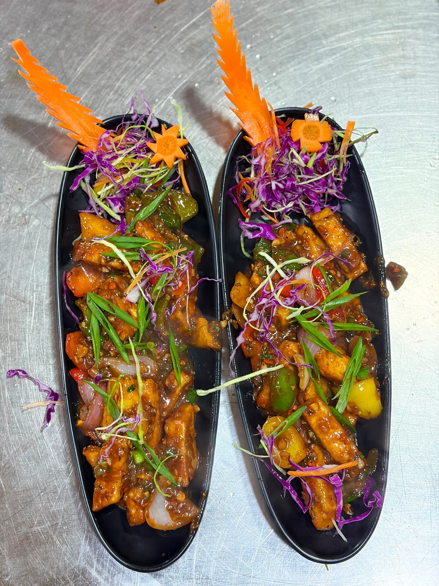Veg Hara Bhara Kabab as plated in the Krushnaleela White House kitchen