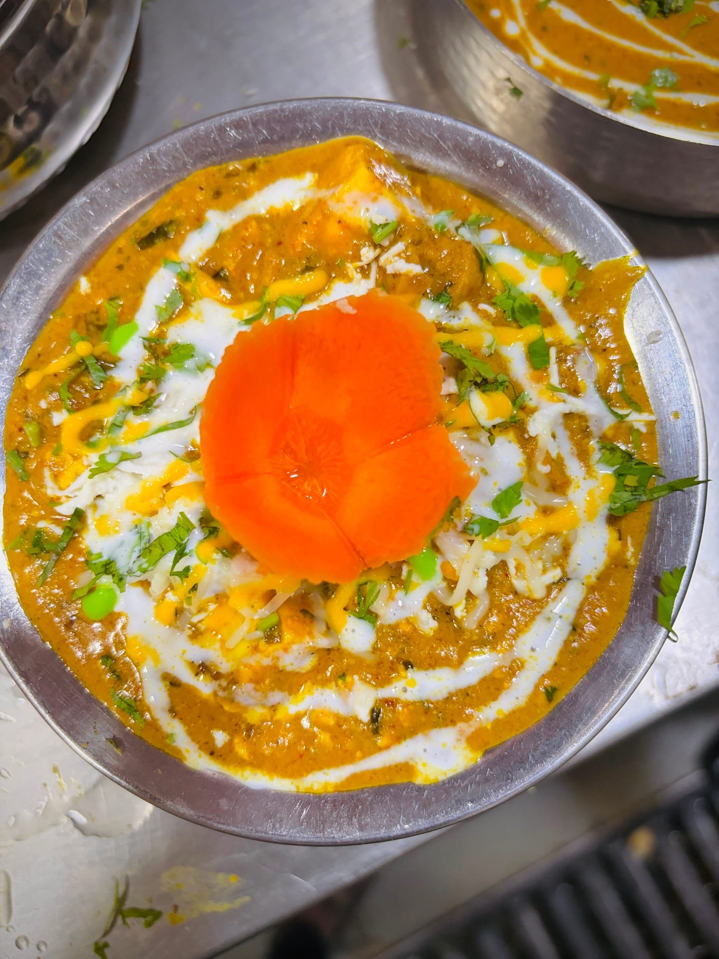 Paneer Khurchand as plated in the Krushnaleela White House kitchen