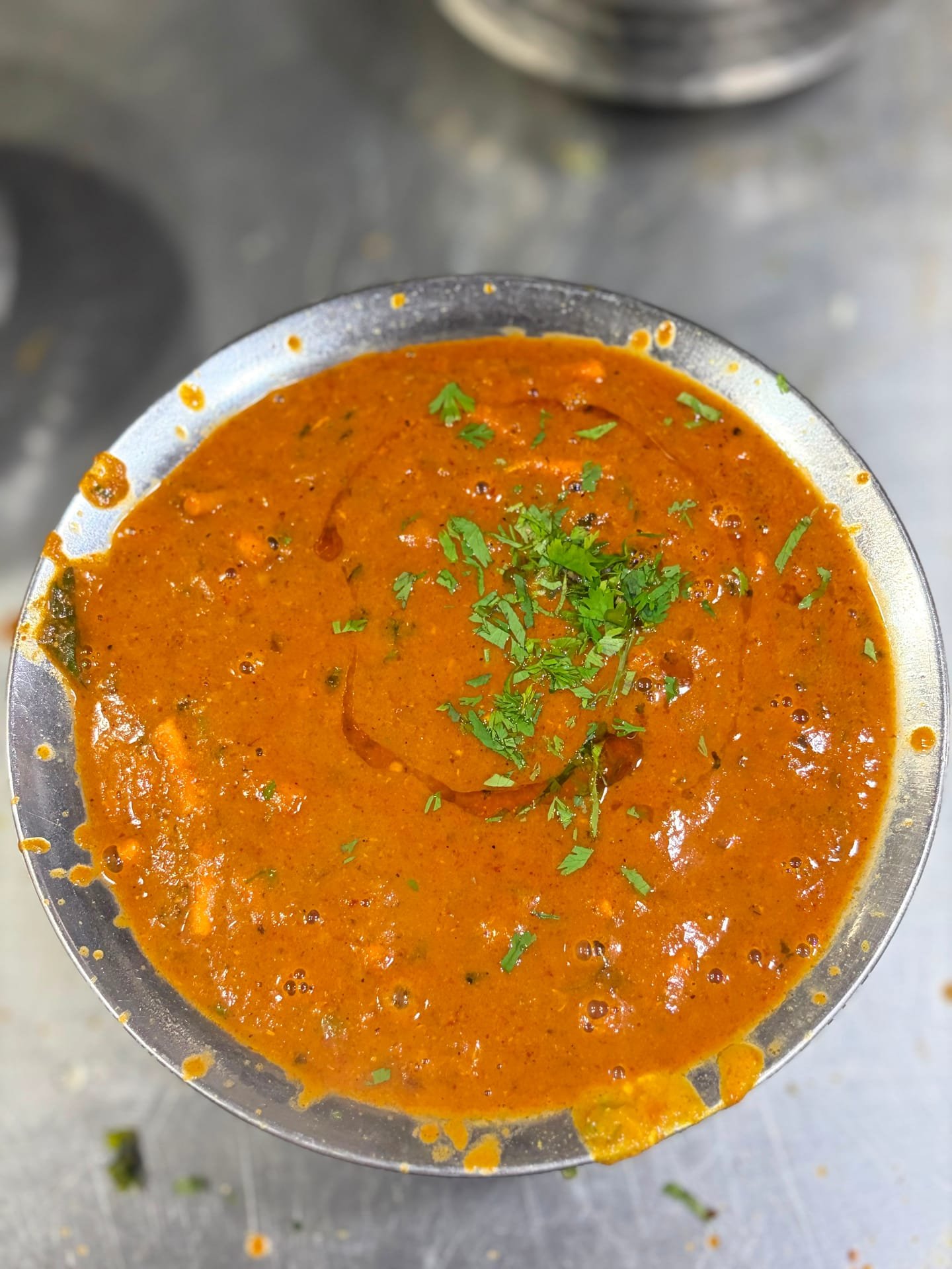 Veg Kolhapuri as plated in the Krushnaleela White House kitchen